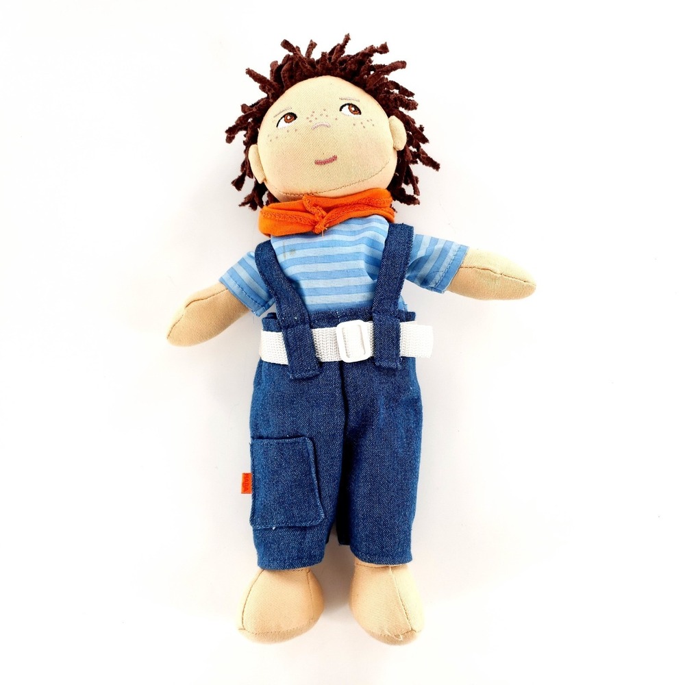 Haba Lilli & Friends Matze 12" Plush Doll Germany Missing Hat & Shoes